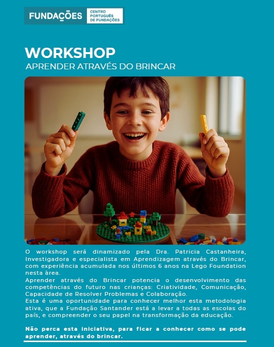 Workshop “Aprender através do Brincar”