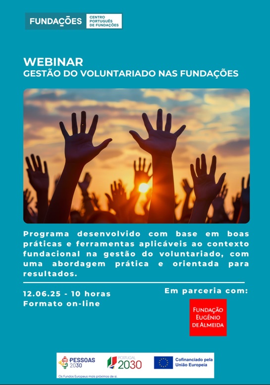 Webinar Gestão de Voluntariado nas Fundações