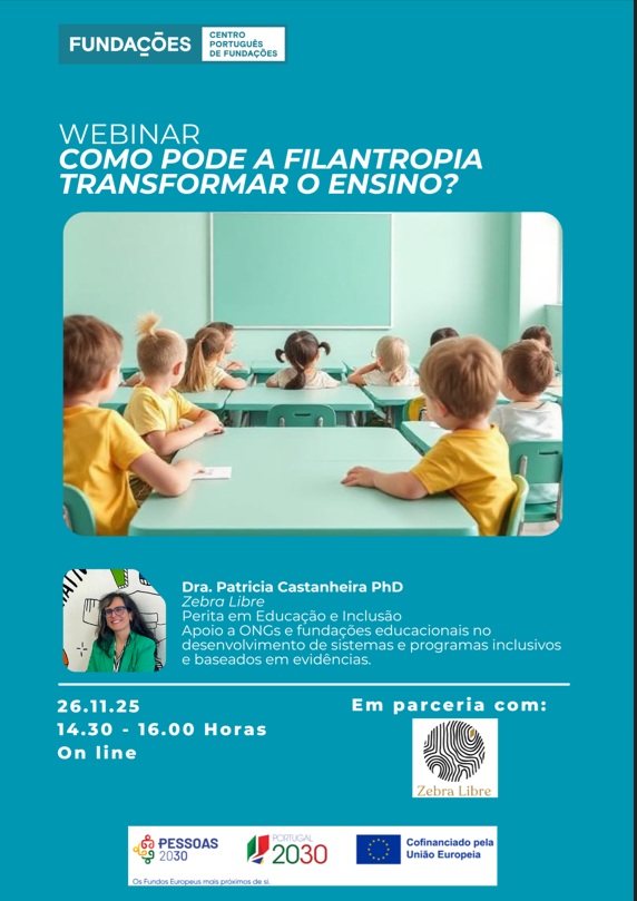 Webinar “Como Pode a Filantropia Transformar o Ensino?”